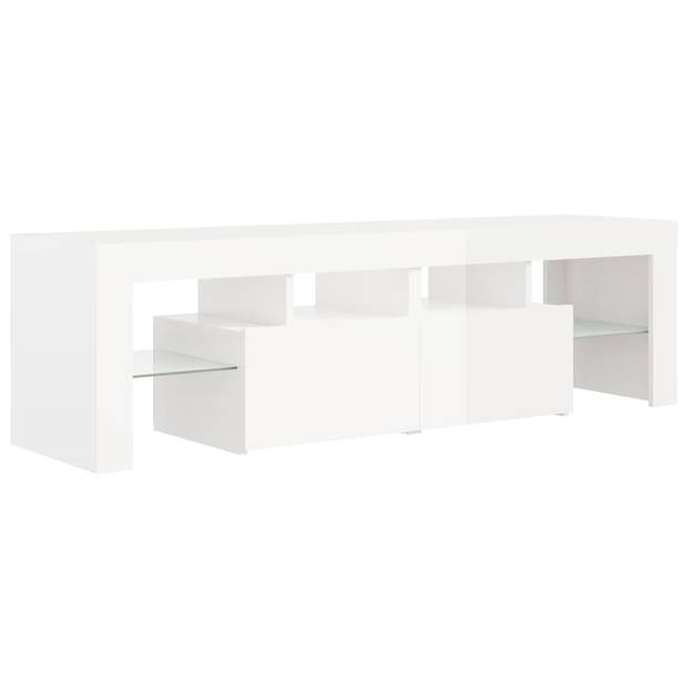 The Living Store TV-meubel - - - 140 x 36.5 x 40 cm - Hoogglans wit