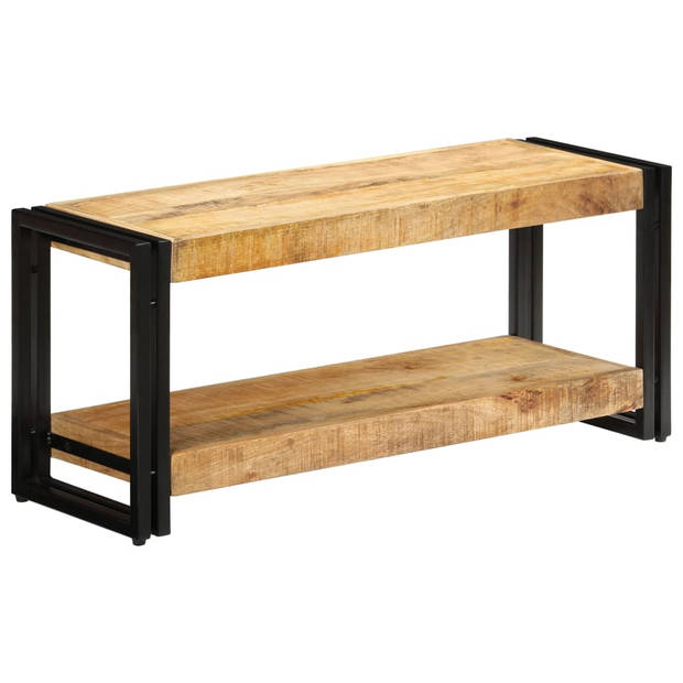 The Living Store Halkast Antieke Stijl - Mangohout - 90x30x40cm - Handgemaakt