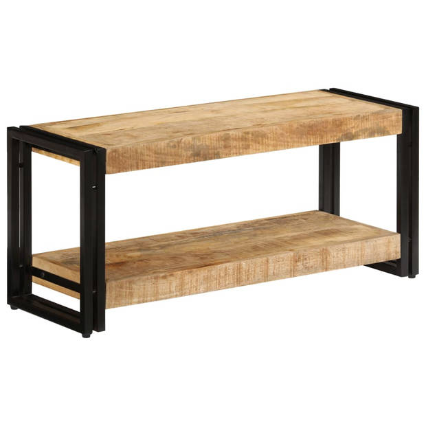 The Living Store Halkast Antieke Stijl - Mangohout - 90x30x40cm - Handgemaakt