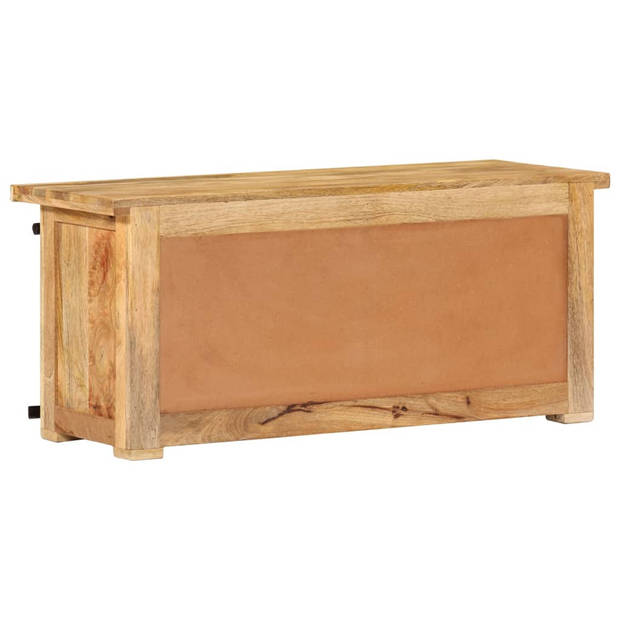 The Living Store TV Meubel Rustiek Mangohout - 90 x 35 x 40 cm - Schuifrail