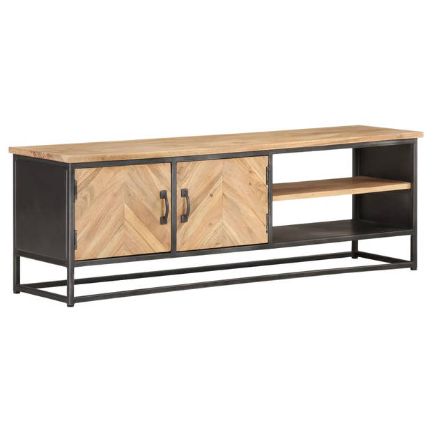 The Living Store TV-meubel - Acaciahout - Industrieel design - 120x30x40 cm