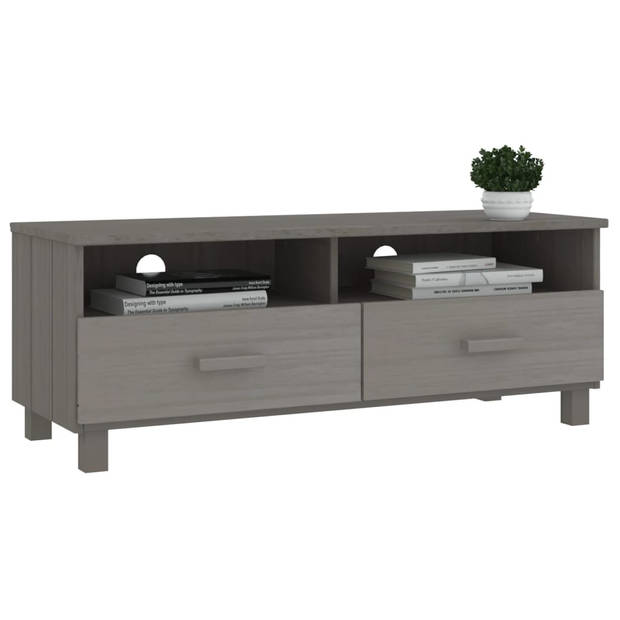 The Living Store HAMAR TV-kast - 106 x 40 x 40 cm - Lichtgrijs