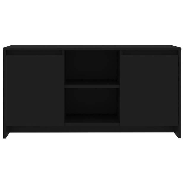 vidaXL Tv-meubel 102x37,5x52,5 cm bewerkt hout zwart