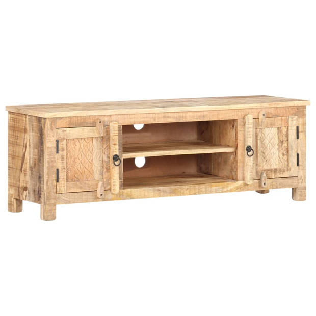 vidaXL Tv-meubel 120x30x40 cm ruw mangohout