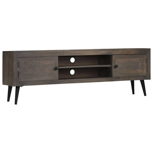 The Living Store TV-kast Mangohout - 140 x 30 x 45 cm - Retro stijl