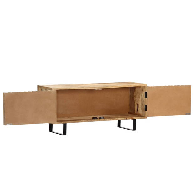 The Living Store Tv-meubel - Mangohout - 90 x 30 x 40 cm - 2 deuren