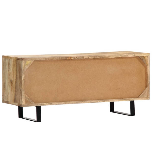 The Living Store Tv-meubel - Mangohout - 90 x 30 x 40 cm - 2 deuren