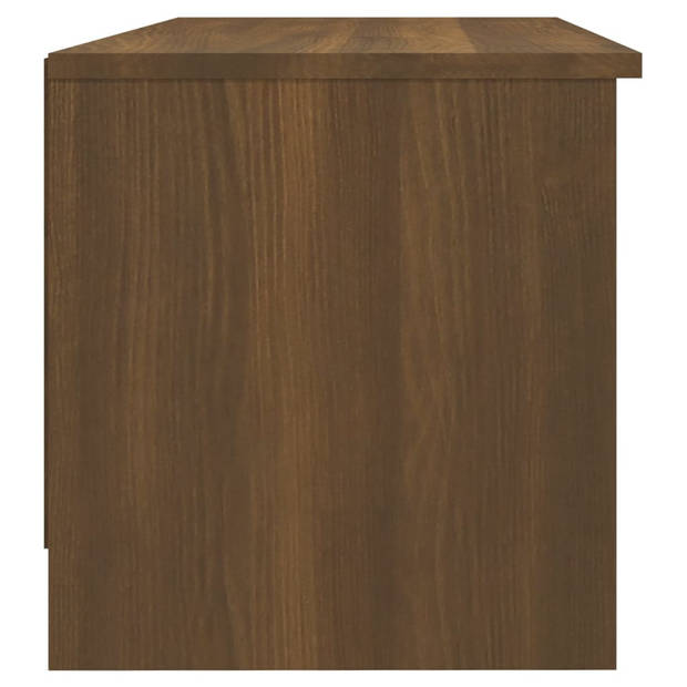 The Living Store Klassieke Tv-kast - 102 x 35.5 x 36.5 cm - Bruineiken