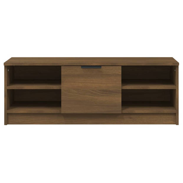 The Living Store Klassieke Tv-kast - 102 x 35.5 x 36.5 cm - Bruineiken