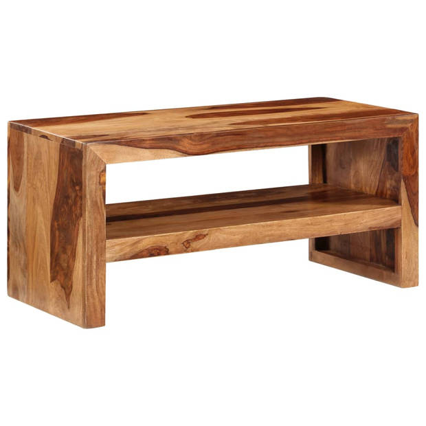 The Living Store Sheesham Bijzettafel - 90x42x42 cm - Massief hout