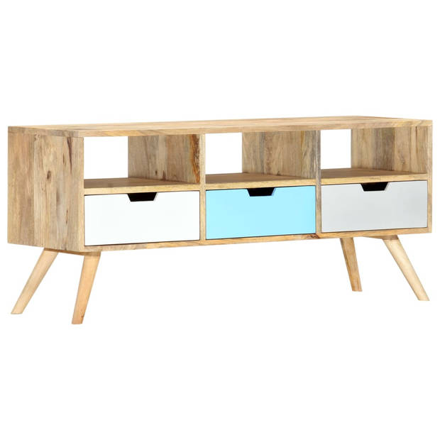 vidaXL Tv-meubel 110x35x48 cm massief mangohout