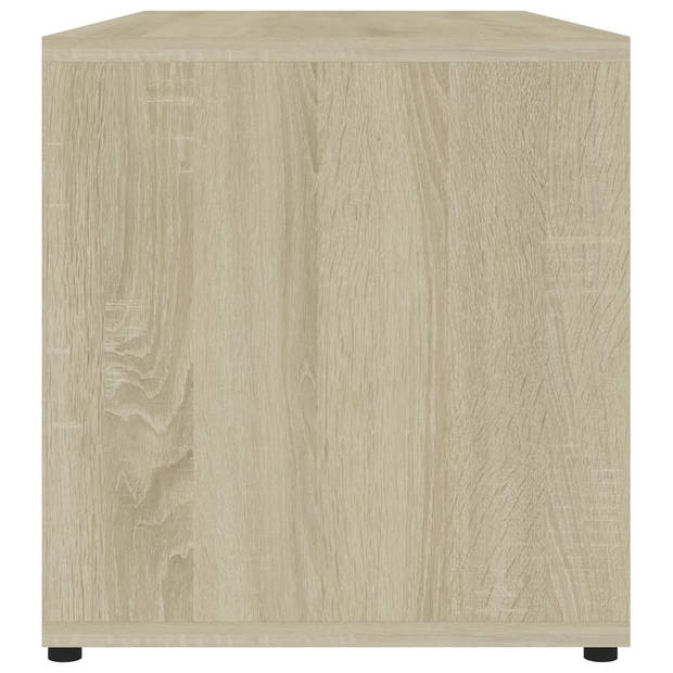 The Living Store TV-meubel Classic - 80 x 34 x 36 cm - Sonoma eiken spaanplaat