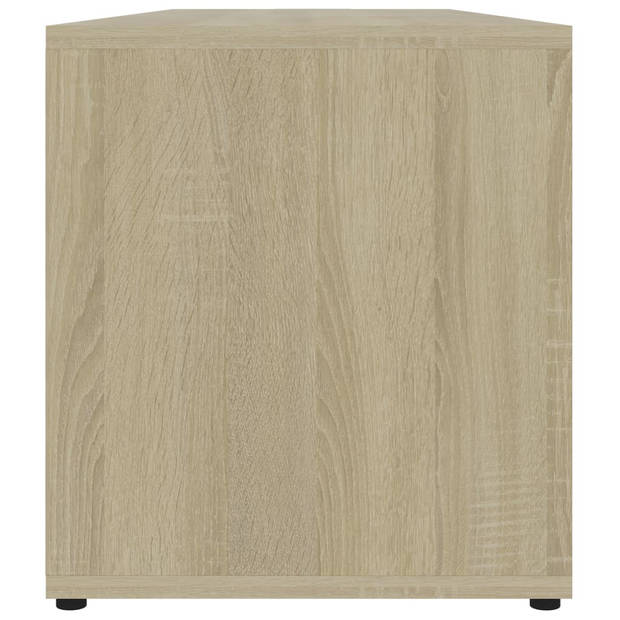 The Living Store TV-kast - Sonoma eiken - 120 x 34 x 37 cm - met deur en 2 vakken