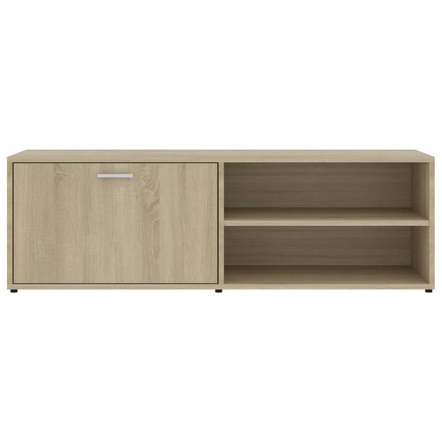 The Living Store TV-kast - Sonoma eiken - 120 x 34 x 37 cm - met deur en 2 vakken