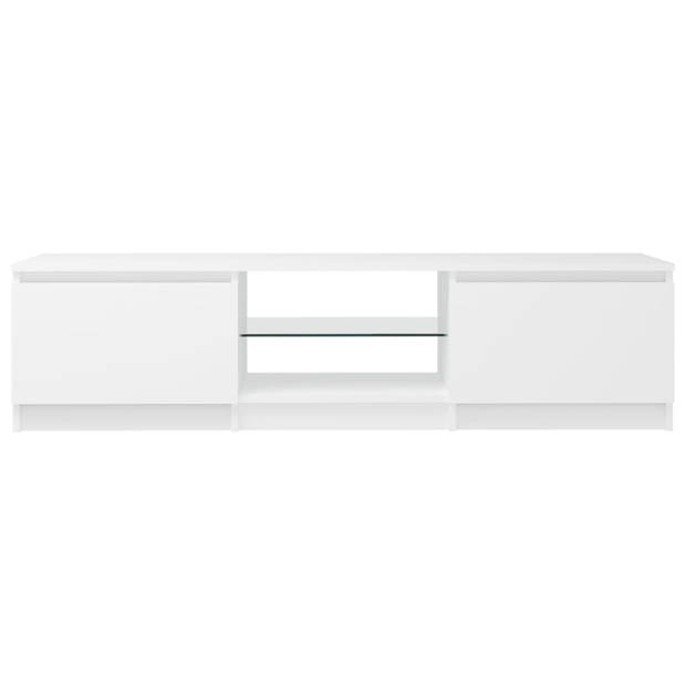 The Living Store Tv-meubel The Living Store Hifi-kast - 140 x 40 x 35.5 cm - Met RGB LED-verlichting