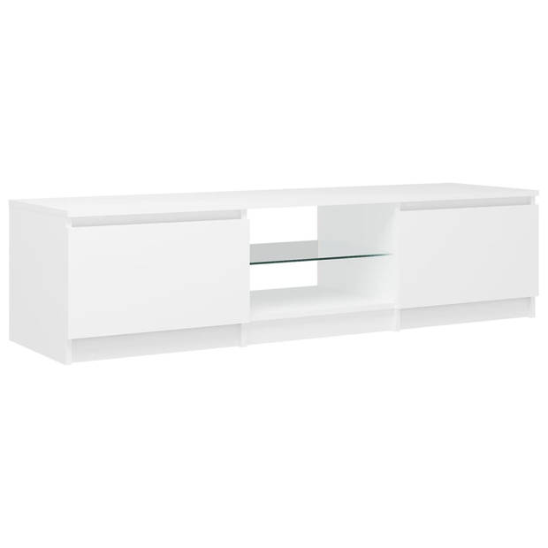 The Living Store Tv-meubel The Living Store Hifi-kast - 140 x 40 x 35.5 cm - Met RGB LED-verlichting