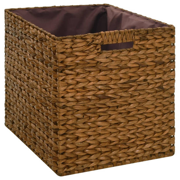 The Living Store Bank Zeegras met Manden - 71 x 40 x 42 cm - Rustiek en Natuurlijk