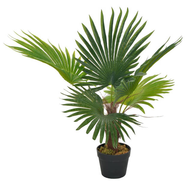 The Living Store Palm Kunstplant - 70 cm - Realistisch - Groen