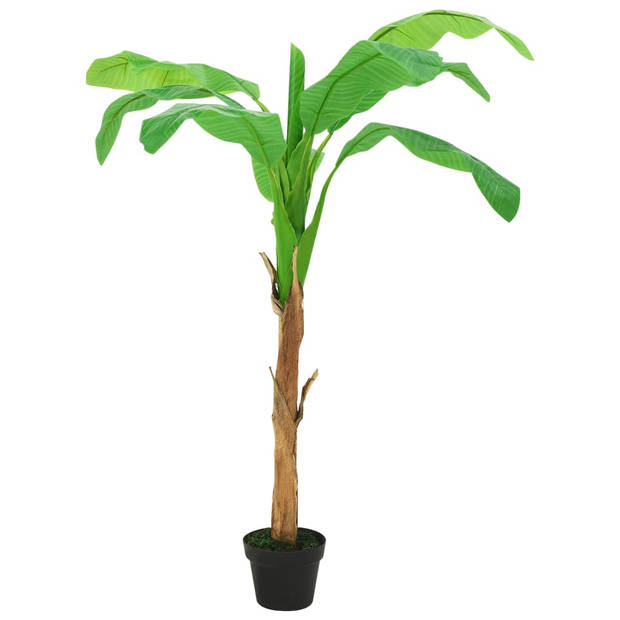 The Living Store Kunst Bananenboom - 170-180 cm - Groene levensechte kunstplant voor huis en kantoor
