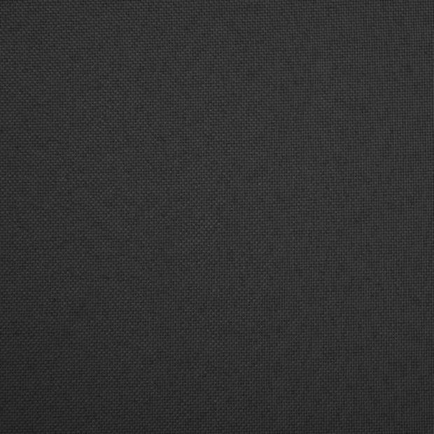 The Living Store opbergkruk - inklapbaar - zwart - 38 x 38 x 38 cm - comfortabele zitting