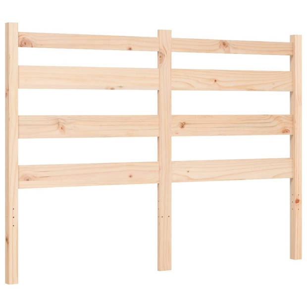 vidaXL Bedframe met hoofdbord massief hout 120x200 cm