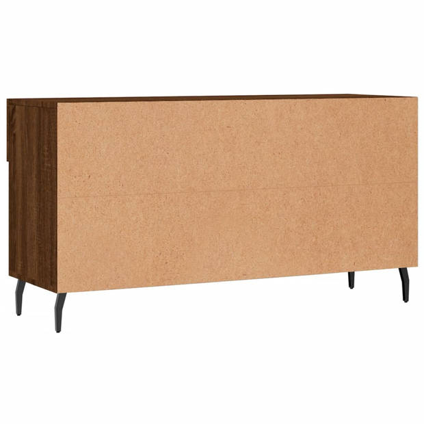 The Living Store Schoenenbank - Bewerkt hout en ijzer - 102 x 35 x 55 cm - Trendy en praktisch