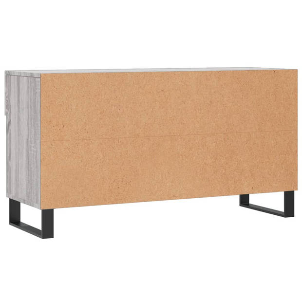 The Living Store Schoenenkast - - Meubelen - 102 x 35 x 55 cm - Grijs Sonoma Eiken