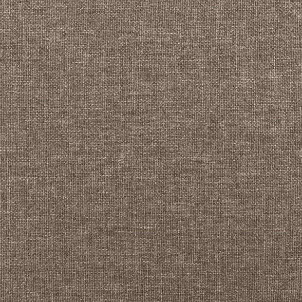 The Living Store Hoofdbord - Hoofdbord - 200x118/128 cm - Stof - Taupe