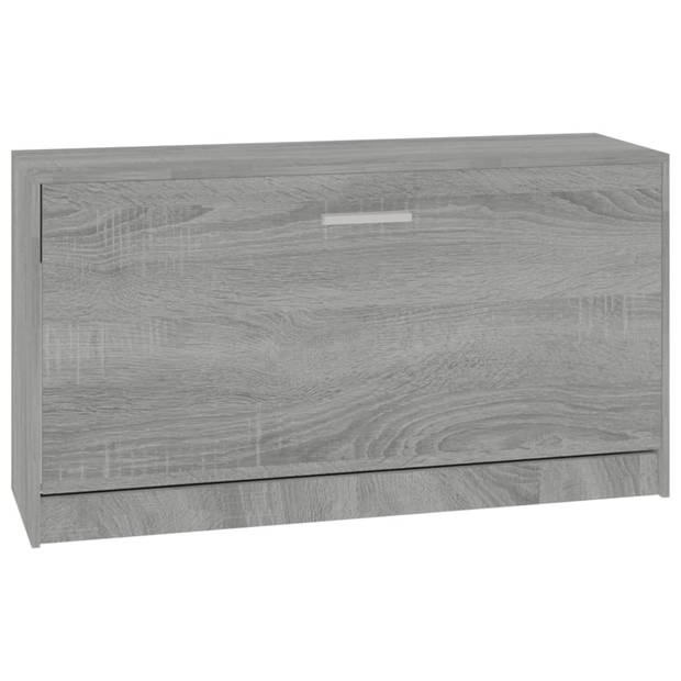 The Living Store Schoenenbank - Schoenenbanken - 80 x 24 x 45 cm - Grijs sonoma eiken