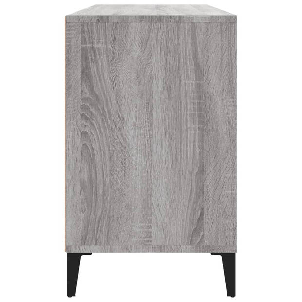 The Living Store Schoenenkast - Grijs Sonoma Eiken - 102 x 36 x 60 cm - Met opbergruimte - Stevig materiaal