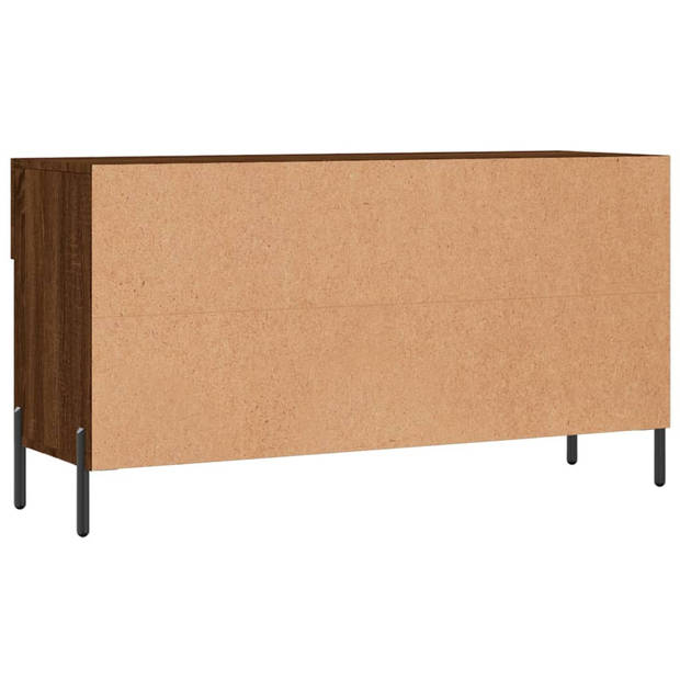 The Living Store schoenenbank Scandinavische stijl - 102 x 35 x 55 cm - bewerkt hout en ijzer