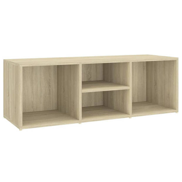 The Living Store Schoenenbank - Sonoma Eiken - 105x35x35cm - 4 vakken