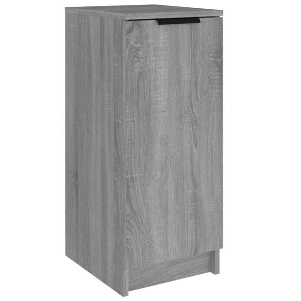 The Living Store Schoenenkast - Grijs Sonoma Eiken - 30 x 35 x 70 cm - Stevig Materiaal