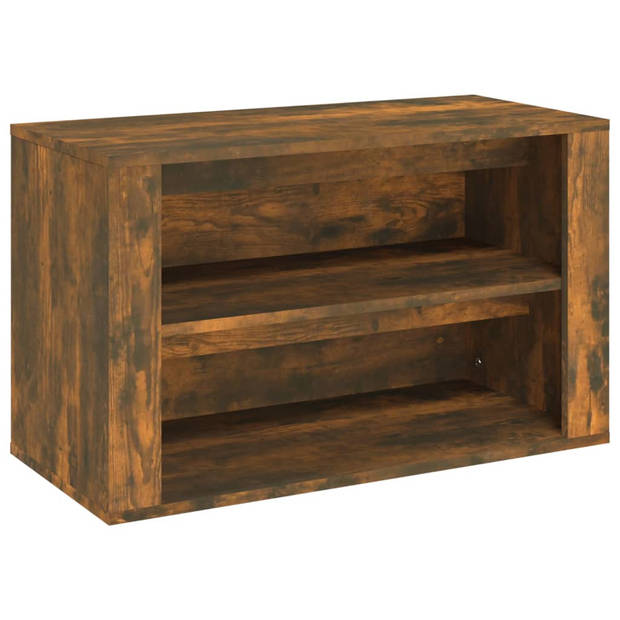 The Living Store Schoenenrek - Hout - 75 x 35 x 45 cm - Gerookt eiken