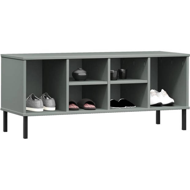 The Living Store OSLO Schoenenrek - Massief grenenhout - 106 x 35 x 45 cm - 6 vakken