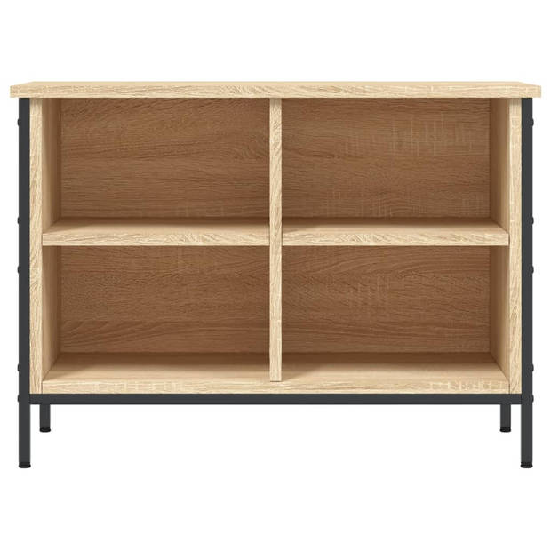 The Living Store Schoenenkast - Sonoma eiken - 69x35x50cm - Duurzaam hout - staal