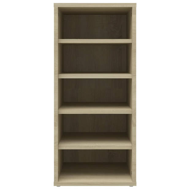 The Living Store Schoenenkast Opbergsysteem - 31.5 x 35 x 70 cm - Sonoma Eiken Spaanplaat