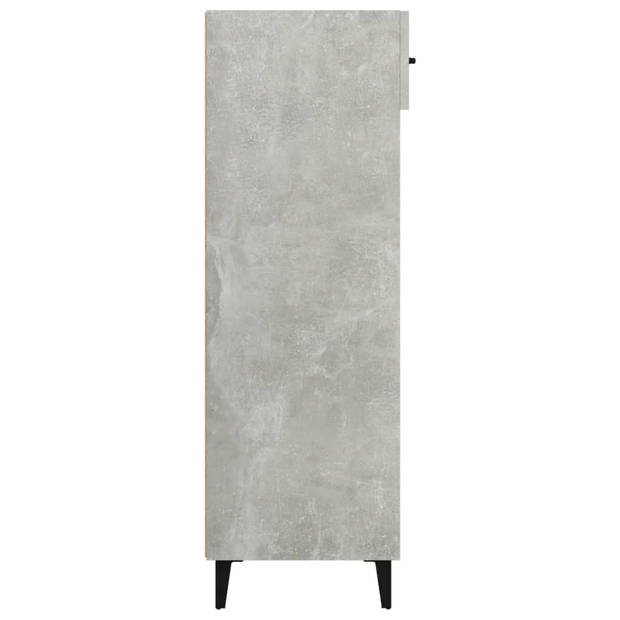 The Living Store Schoenenkast - Betongrijs - 60 x 35 x 105 cm - Stevig materiaal