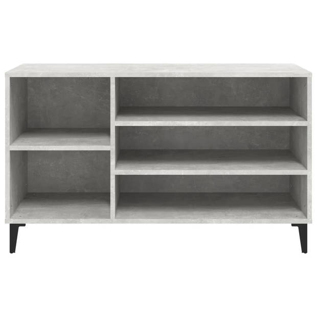 The Living Store Schoenenkast - Betongrijs - 102 x 36 x 60 cm