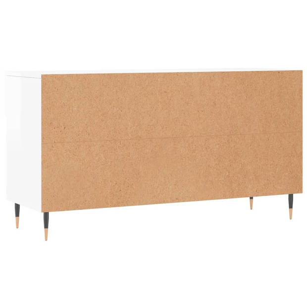 The Living Store Schoenenbank - wit - 102 x 35 x 55 cm - opbergruimte - stevig blad