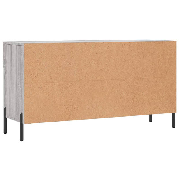 The Living Store Schoenenbank - Grijs Sonoma Eiken - 102 x 35 x 55 cm - Trendy en praktisch