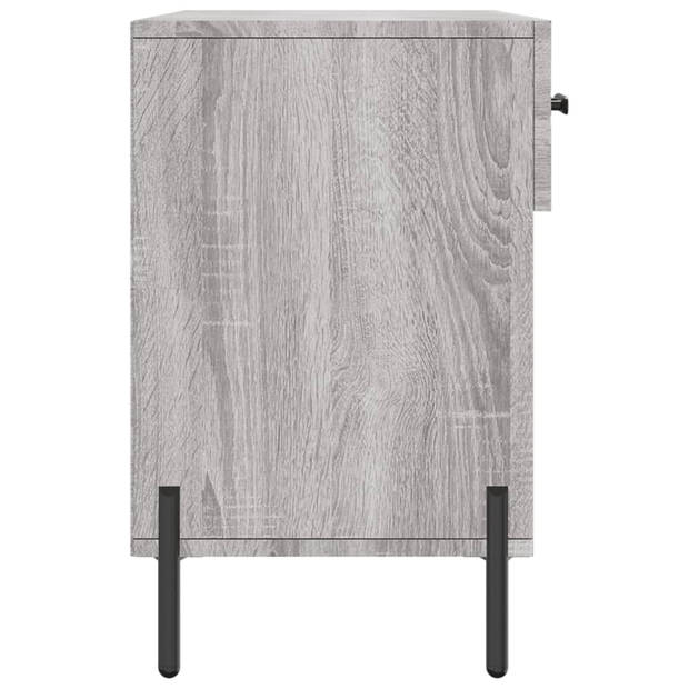 The Living Store Schoenenbank - Grijs Sonoma Eiken - 102 x 35 x 55 cm - Trendy en praktisch