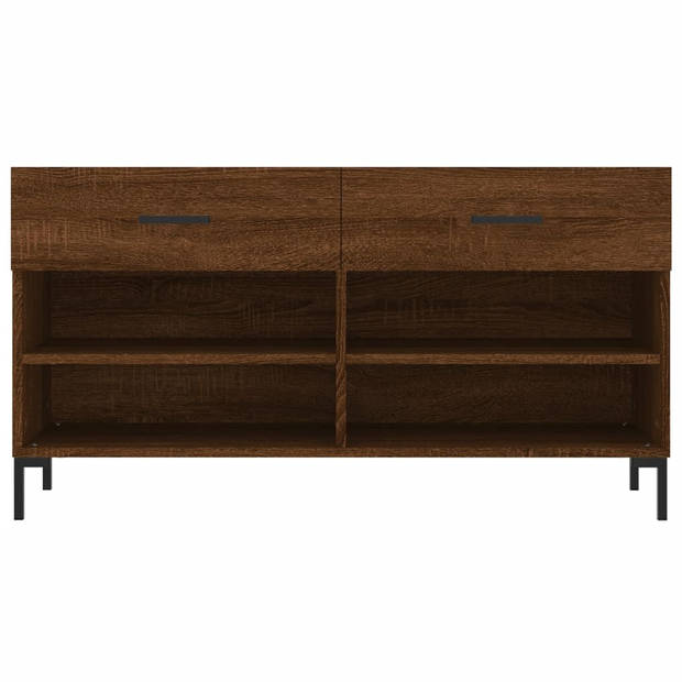 The Living Store Schoenenbank - - Meubel - 102 x 35 x 55 cm - Bruineiken