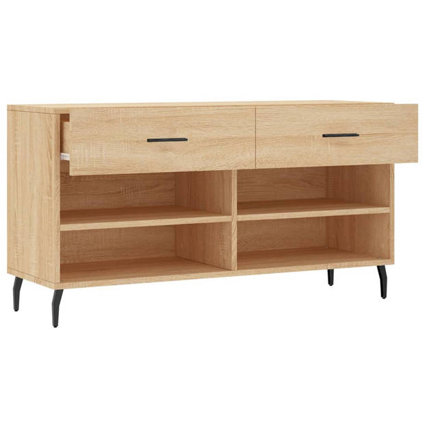 The Living Store Schoenenkast - Sonoma Eiken - 102 x 35 x 55 cm - Duurzaam materiaal