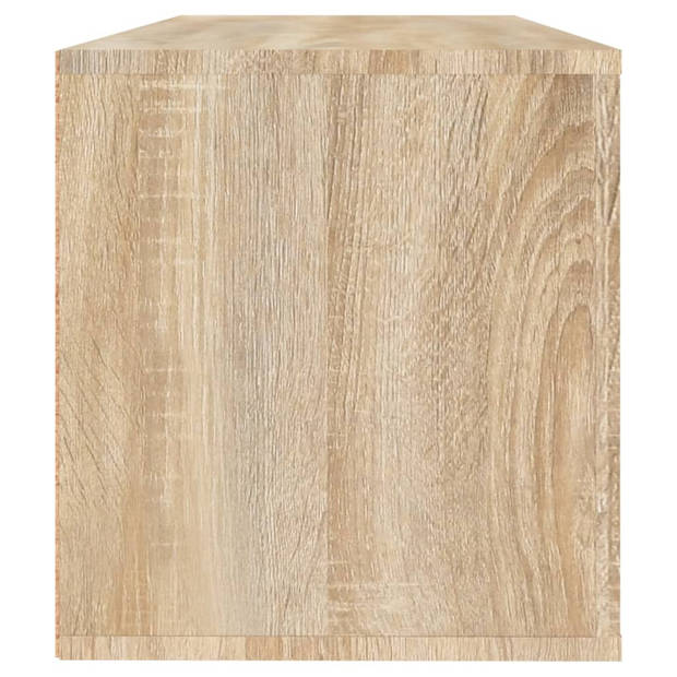 vidaXL Wandschoenenkast 100x35x38 cm bewerkt hout sonoma eiken