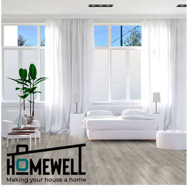 Homewell Raamfolie HR++ 90x300cm - Zonwerend & Isolerend - Anti inkijk - Statisch - Matglas