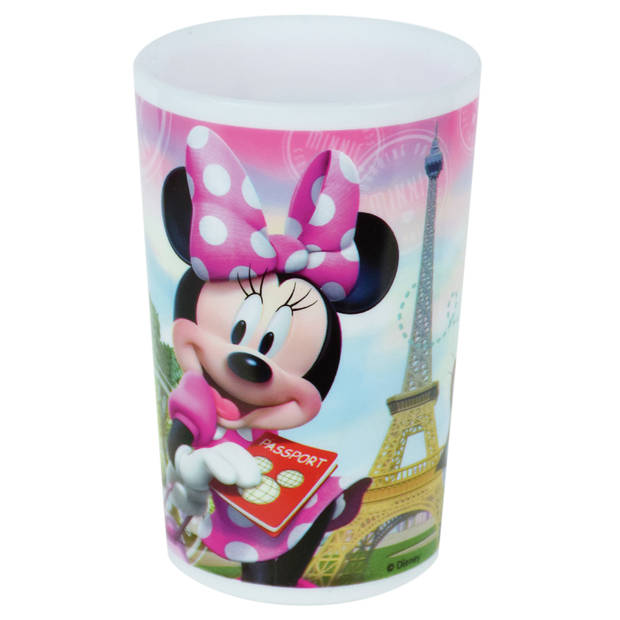 Kinder ontbijt set Disney Minnie Mouse 3-delig van kunststof - Kinderservies