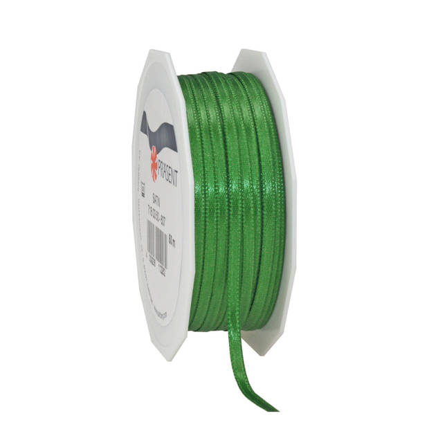 Cadeaulint/sierlint Satijn - 0.3 cm x 50 meter - Groen - cadeaus - Cadeaulinten