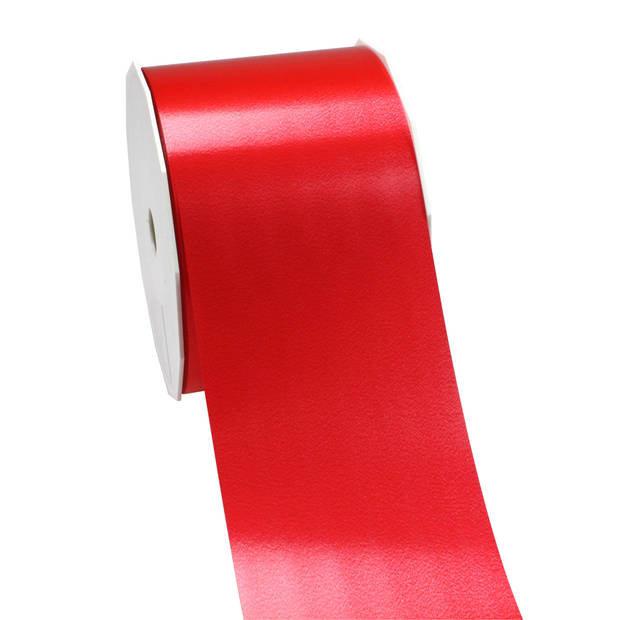 Cadeaulint/sierlint Satijn - 9 cm x 91 meter - Rood - cadeaus - Cadeaulinten