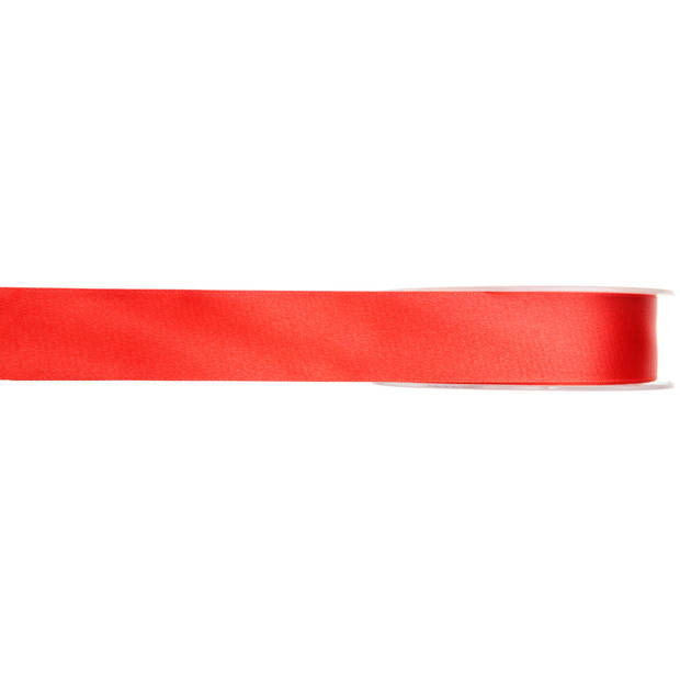 Cadeau sierlint satijn - rood - 1 cm x 25 meter - Cadeaulint - Cadeaulinten